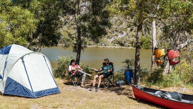 Canoe to different campsites at Lower Glenelg National Park. Picture: Parks Victoria.