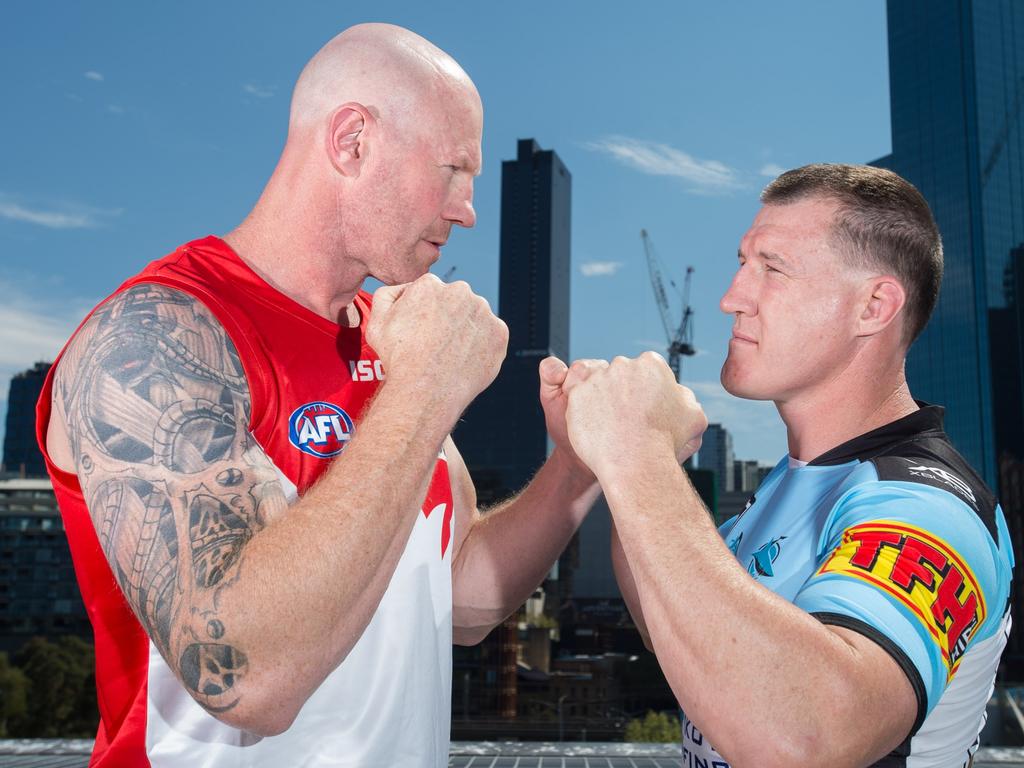 Code War: Barry Hall and Paul Gallen.