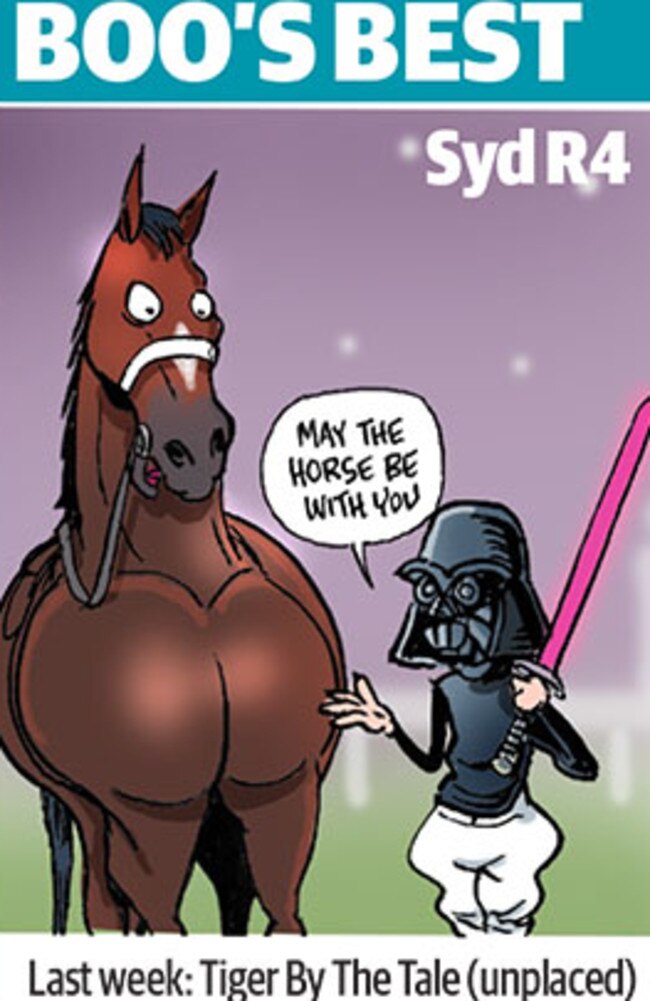 Boo Baliey’s cartoon tip for Rosehill