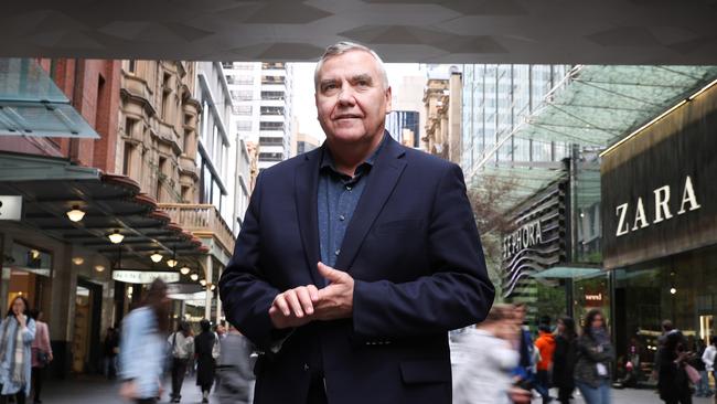 Colette’s new major shareholder Bernie Brookes at the Pitt St Mall in Sydney. Picture: John Feder/The Australian.