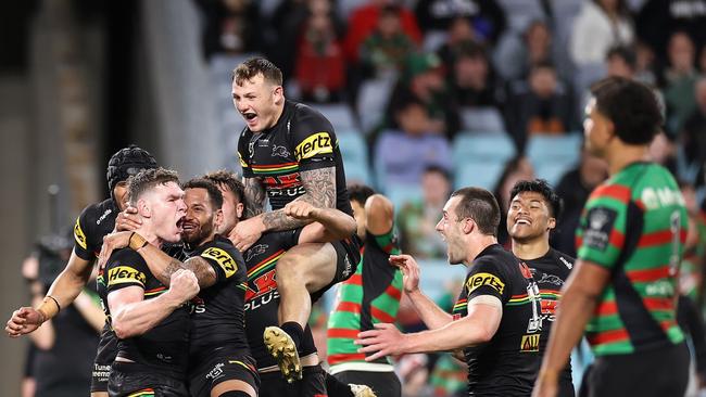 The Rabbitohs loss to Penrith in Round 23 left them in a difficult position and there’s still a chance they miss out on finals if they don’t win their final two games. Picture: Getty Images.