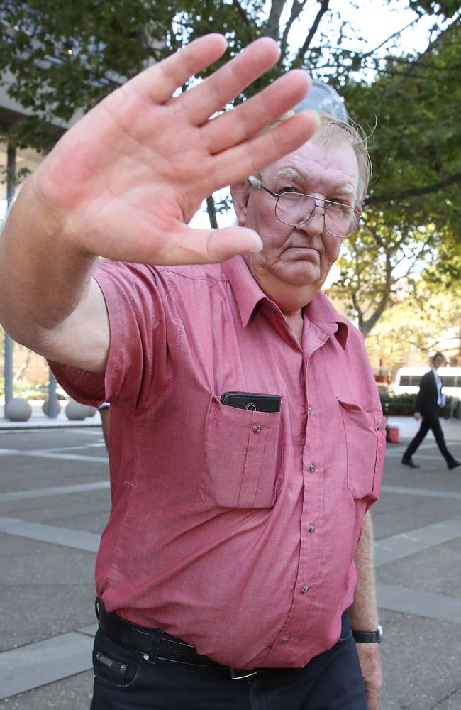 Brian Bowdidge leaving a Supreme Court hearing in Sydney in February.