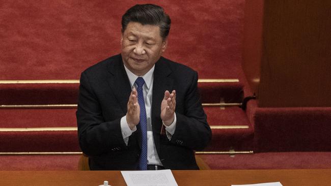 Chinese president Xi Jinping. The West’s relationship with a revisionist and possibly revolutionary neocommunist China can’t simply be business as usual. Picture: Getty Images