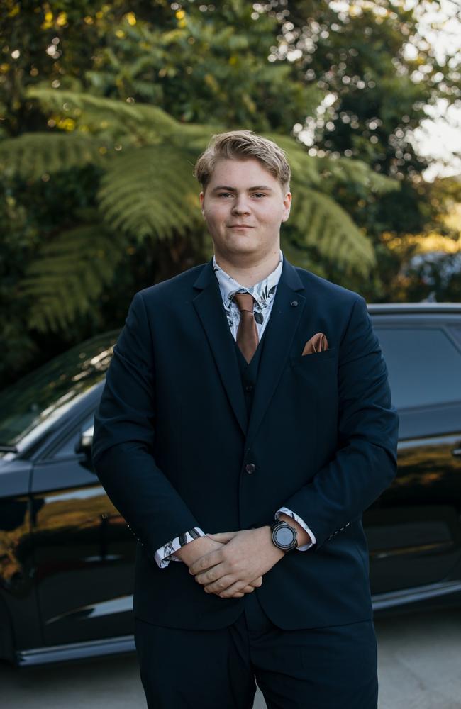 Kirby at the Glasshouse Christian College formal. Picture: Jordan Bull of JBull Photography