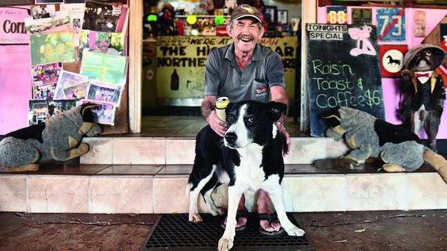 Paddy Moriarty, photographed with an earlier dog, Rover, before he and kelpie Kellie disappeared without trace in 2018.