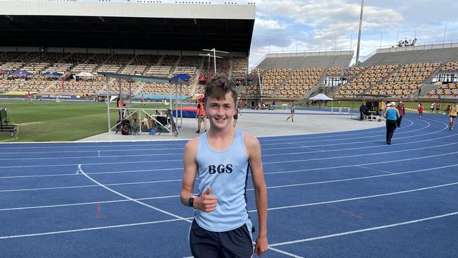 BGS's Archie Boorer won the 13 years 800m.