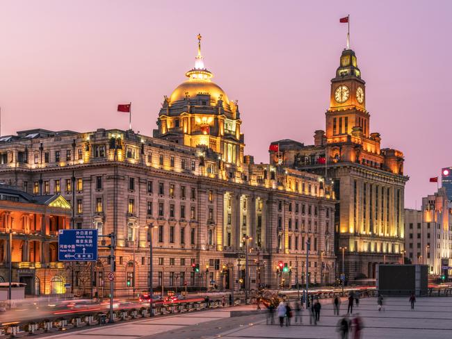 The Bund is the famous waterfront area in Shanghai with a 1.5km stretch along the Huangpu River. It features luxury hotels, restaurants and shops as well as spectacular views of the Shanghai skyline. Photo: istock