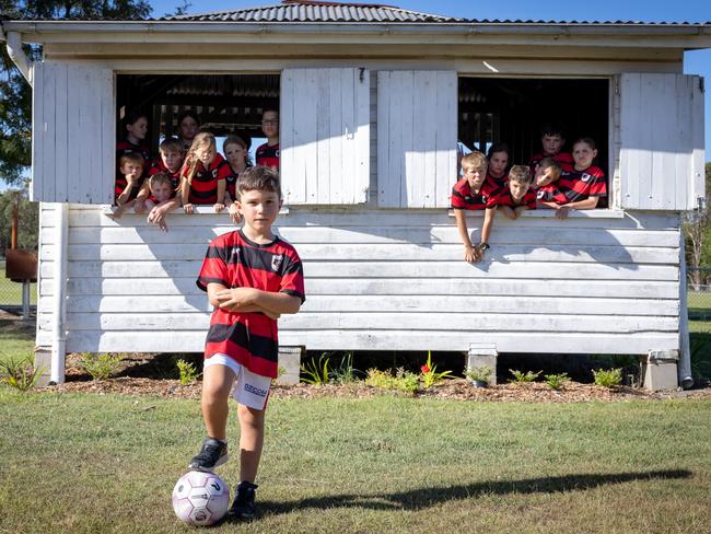 The lack of sporting infrastructure means local kids have limited opportunities to play. Picture: Danielle Smith