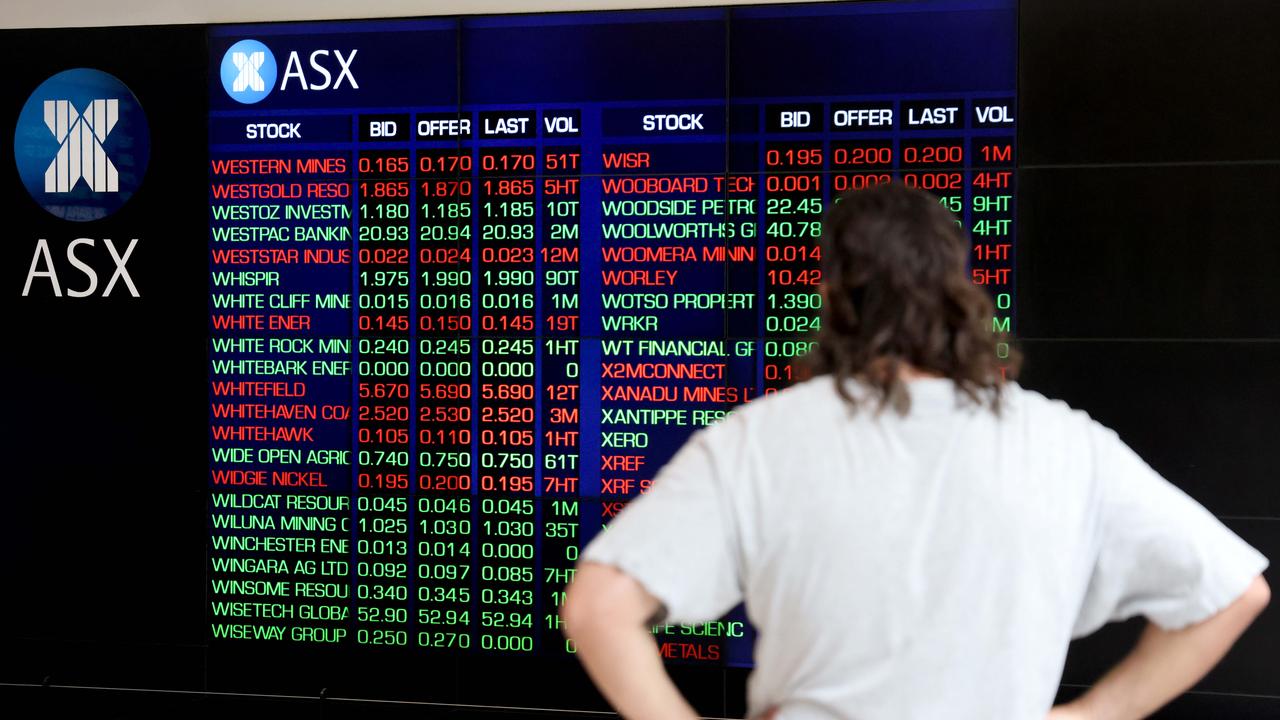 Share prices are tipped to remain volatile this year. Picture: NCA NewsWire / Damian Shaw