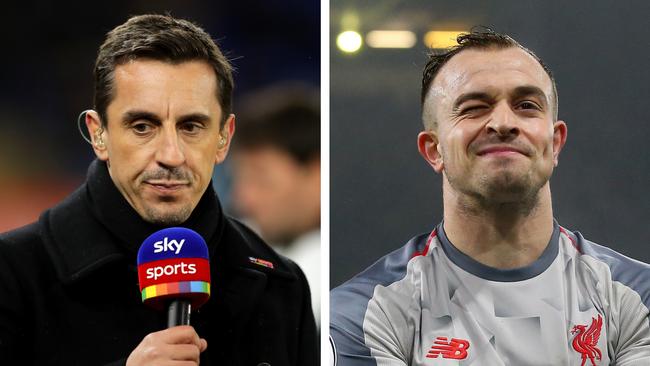 Neville's criticism of Shaqiri has come back to haunt him.