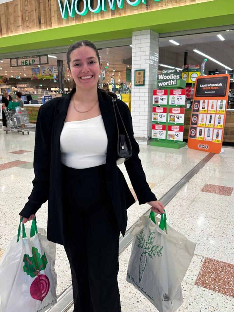 Ellie Spy prefers Woolworths over Aldi because she finds the supermarket giant to be more convenient than its discount counterpart. Picture: news.com.au