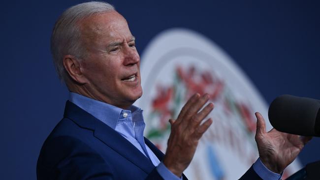 US President Joe Biden predicts the US will be vaccinating children younger than 12 against Covid by the end of the year. Picture: AFP