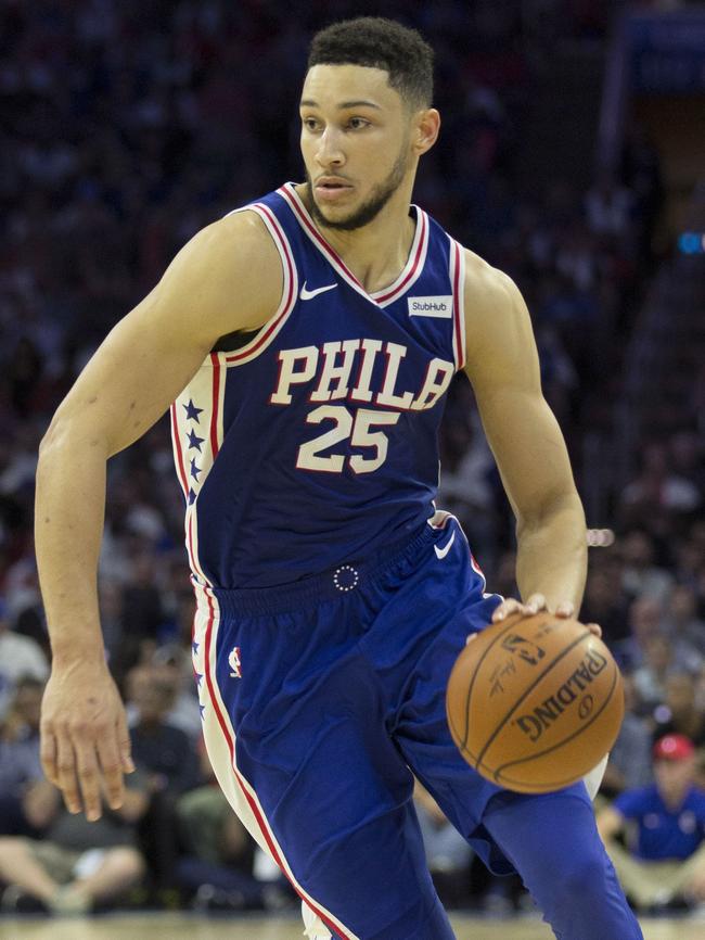 Ben Simmons in action for the 76ers. Picture: Getty