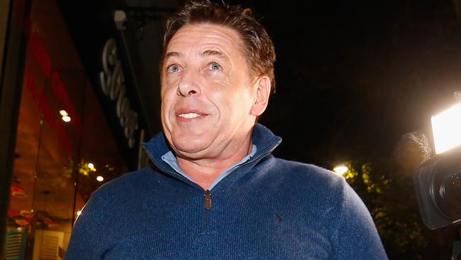 Mark ‘Bomber’ Thompson leaves the Melbourne Magistrates Court. Picture: Getty Images