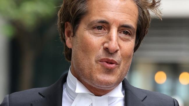 Harry’s lawyer, David Sherborne, arrives at court. Picture: Neil Mockford/Getty Images