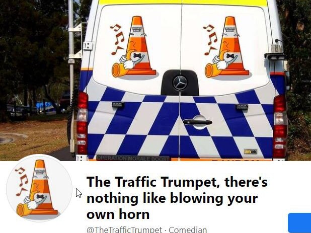 SNITCH.  The Traffic Trumpet FACEBOOK PAGE, there’s nothing like blowing your own horn