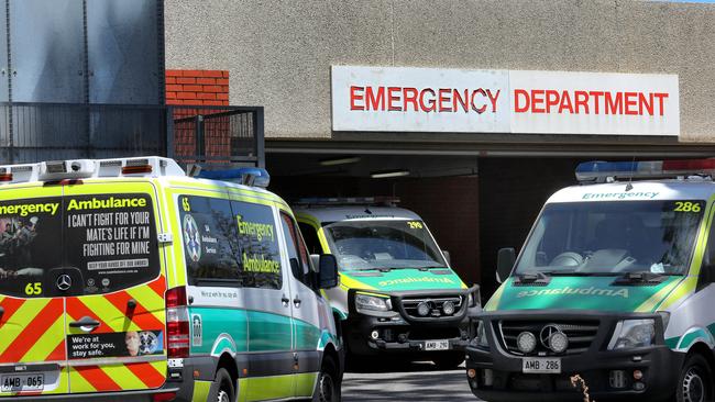 Queen Elizabeth Hospital ambulance bay. Picture: NCA NewsWire / Dean Martin