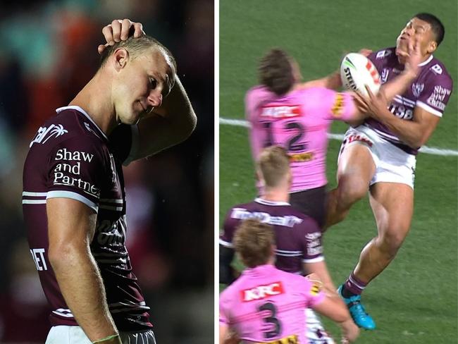 The loss almost ends the Sea Eagles' season. Photo: Getty Images and Fox Sports