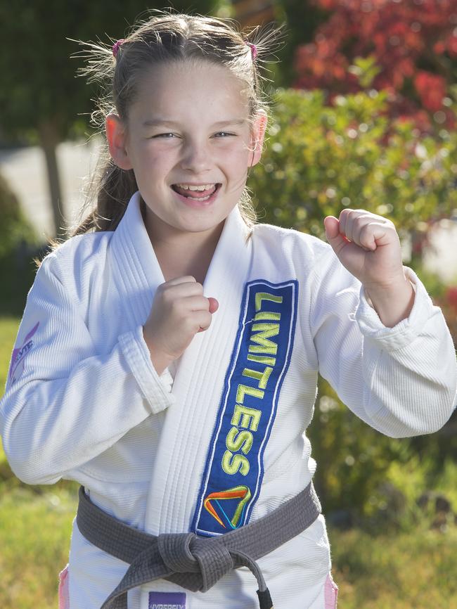 Jayda Golding shows off her moves. Picture: Rob Leeson