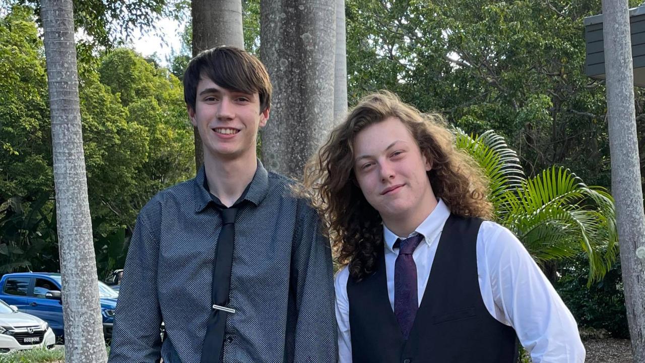 Bailey Owens and Caleb Robson at the Orara High School Year 12 formal in 2022. Picture: Matt Gazy