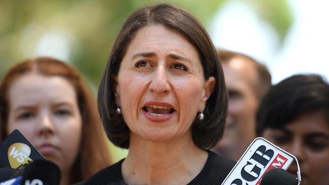 Premier Gladys Berejiklian has reiterated her message that there is no safe way to take illicit drugs. Picture: AAP Image/Dan Himbrechts