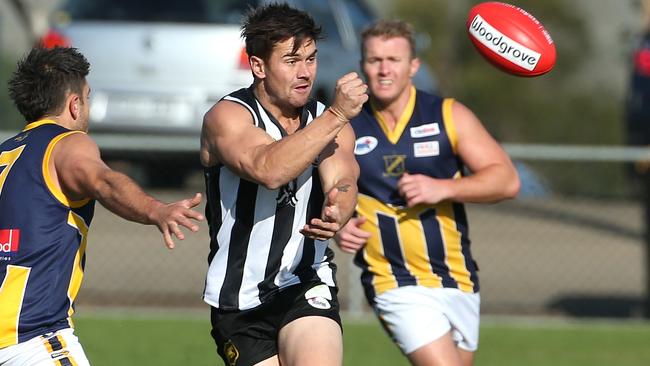 Jesse Davies in action for Wallan. Picture: Hamish Blair