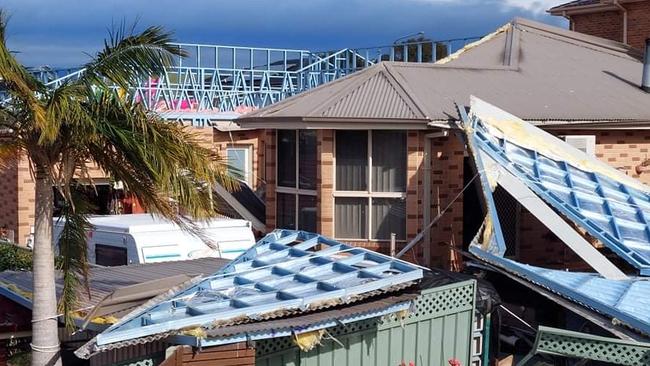 Flinders was badly damaged by a storm on Tuesday night, with some residents waiting hours for help from the SES. Photo: Greg McKinnirey