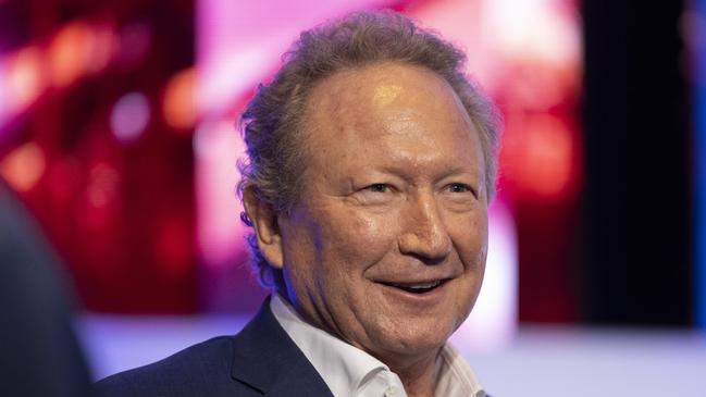 Andrew Forrest-owned Wyloo has unveiled a deal to take control of a stalling rare earth project. Picture: Matt Jelonek/AAP Image