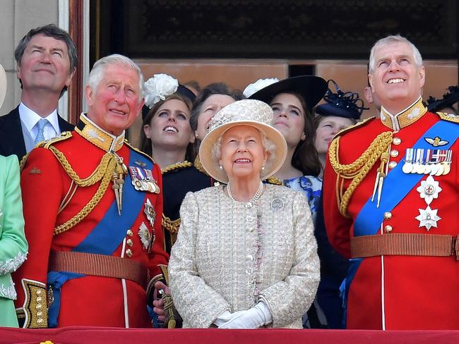 The Duke of York with the late Queen and the then Prince Charles in 2019. Picture: Daniel Leal-Olivas / AFP