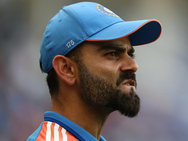 DUBAI, UNITED ARAB EMIRATES - MARCH 04: Virat Kohli of India during the ICC Champions Trophy 2025 semi final between India and Australia at Dubai International Cricket Stadium on March 04, 2025 in Dubai, United Arab Emirates. (Photo by Francois Nel/Getty Images)