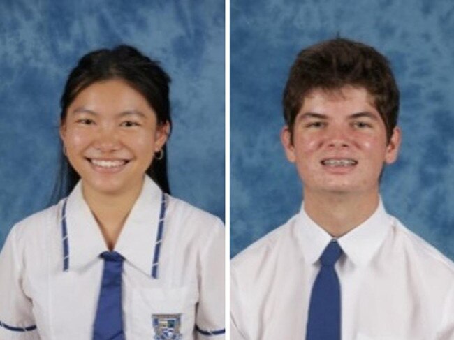 Penny Zhang and William Hall from Mackay North State High School.