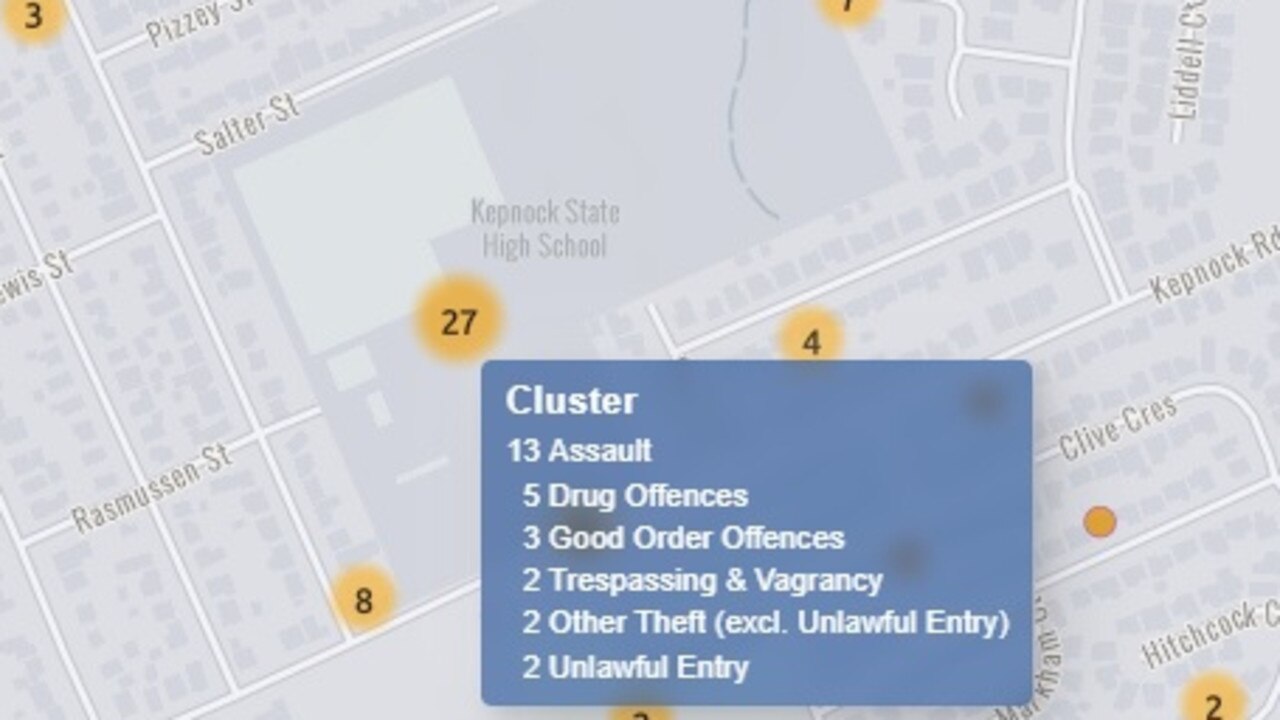 Kepnock State High School reported the most offences in the Wide Bay-Burnett region with an alarming 27 offences, including 13 assaults.