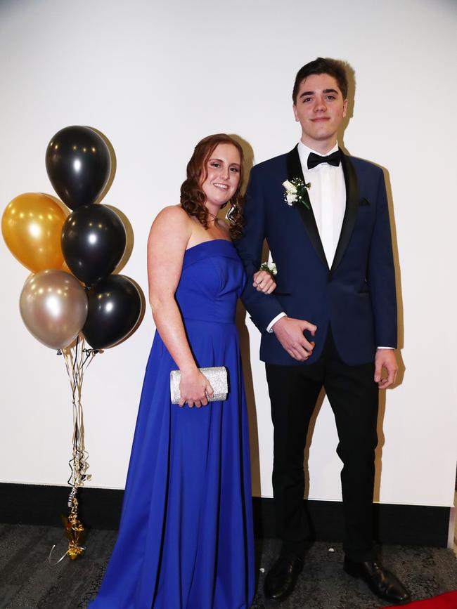 Louise Foster and Ben Reilly at Trinity Lutheran College formal at Gold Coast Convention and Exhibition Centre. Photograph : Jason O'Brien