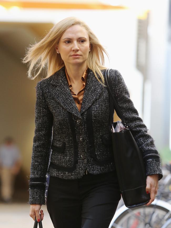 Anna Palmer arrives at the Federal Court in 2017. Picture: Claudia Baxter