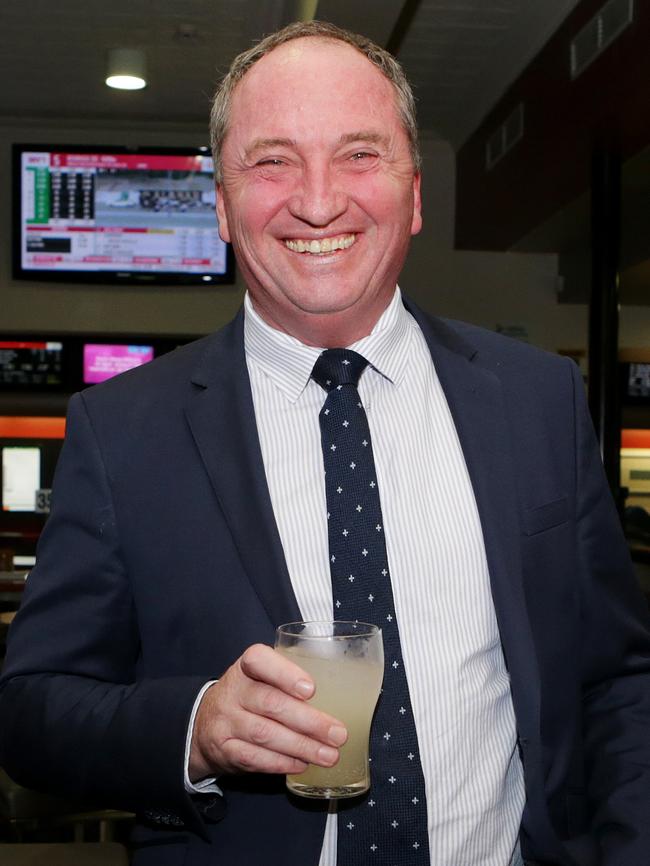 Mr Joyce enjoys a soft drink at The Royal Armidale last night. Picture: Hollie Adams/The Australian