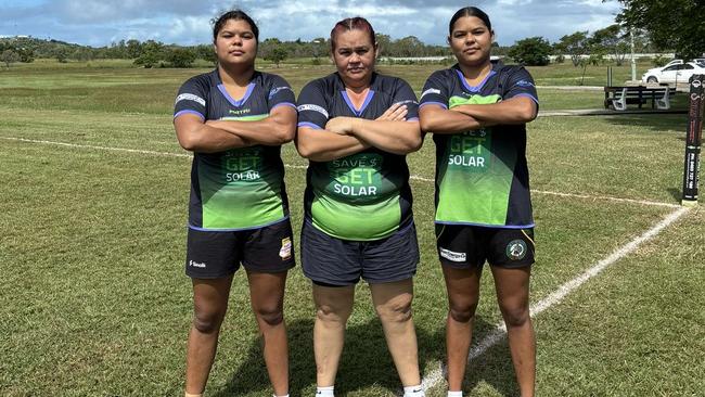 Jasmin Reynolds and daughters - she was inspired to play following the death of her husband.