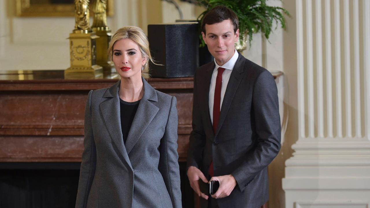 Ivanka Trump and Jared Kushner served as senior advisers to Donald Trump during his administration. Picture: Mandel Ngan/AFP