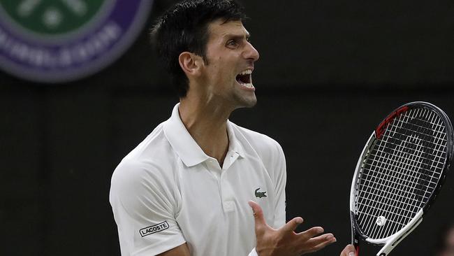 Novak Djokovic took the vital third set tie-breaker.