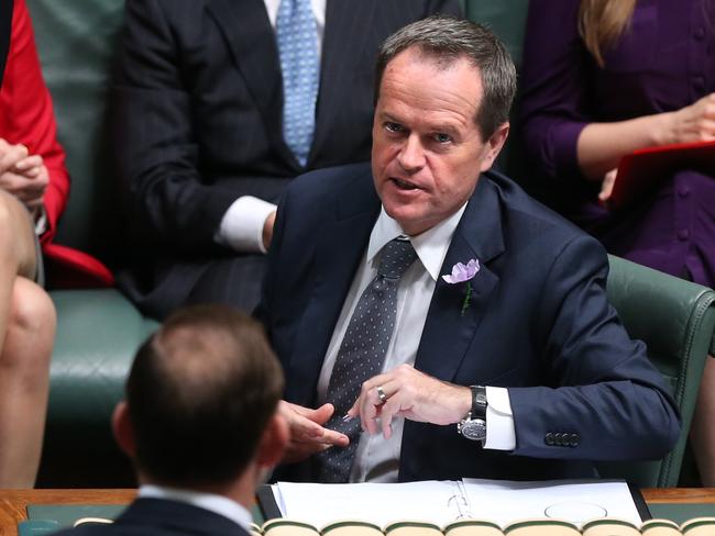 “White hot angry” ... Bill Shorten says Tony Abbott’s “halo has slipped”.