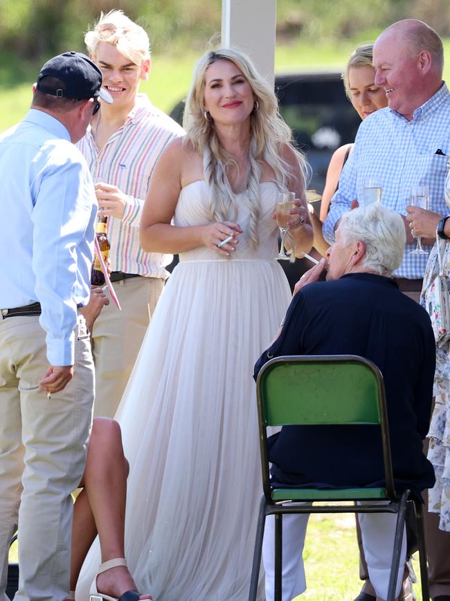 Vikki Campion during the wedding reception. Picture: NCA NewsWire / Ben McDonald