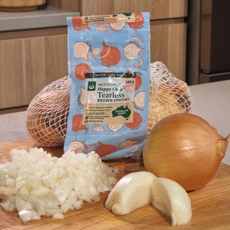 Woolworths is selling ‘tearless’ onions in Australia for first time. Picture: Woolworths