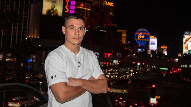 Tszyu is hoping to return to Las Vegas in September for a world title shot. Picture: Alex Sanchez