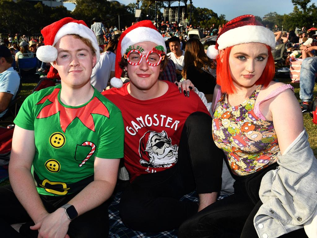 Jamie Bridger, Jeye Tramboli and Sarri Ahn. Picture: AAP / Keryn Stevens