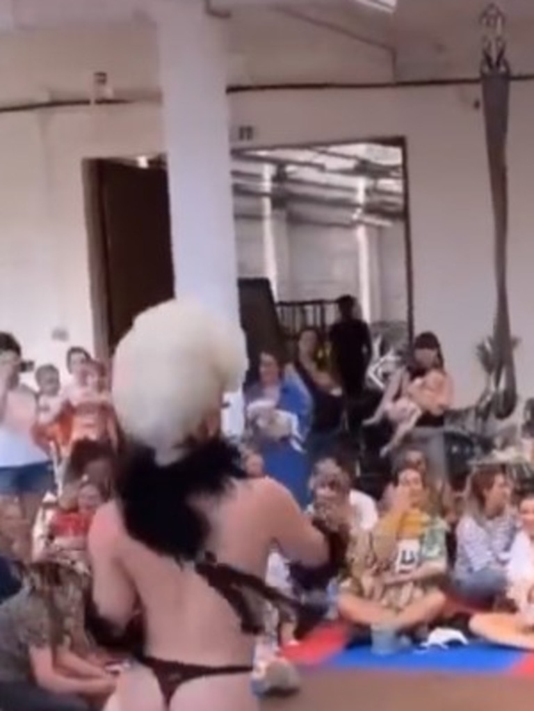 Graphic drag show for babies featuring nearly naked men, bondage, outrages  Twitter: 'Absolutely abhorrent