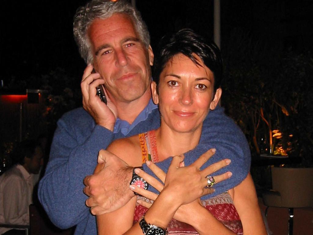 Epstein and Ghislaine Maxwell. Picture: Handout / US District Court for the Southern District of New York / AFP