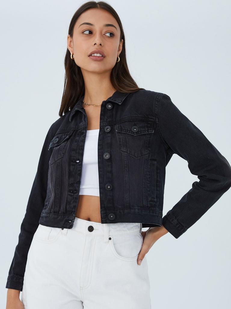 Cotton On girlfriend denim jacket, $59.99.