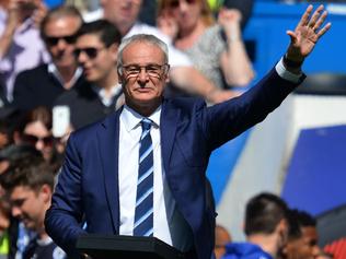 (FILES) This file photo taken on May 15, 2016 shows Leicester City's Italian manager Claudio Ranieri waving to fans before the English Premier League football match between Chelsea and Leicester City at Stamford Bridge in London on May 15, 2016. Claudio Ranieri has been sacked as manager of Leicester City just months after leading the club to a remarkable Premier League title triumph, the Midlands side announced on February 23, 2017. / AFP PHOTO / GLYN KIRK / RESTRICTED TO EDITORIAL USE. No use with unauthorized audio, video, data, fixture lists, club/league logos or 'live' services. Online in-match use limited to 75 images, no video emulation. No use in betting, games or single club/league/player publications. /