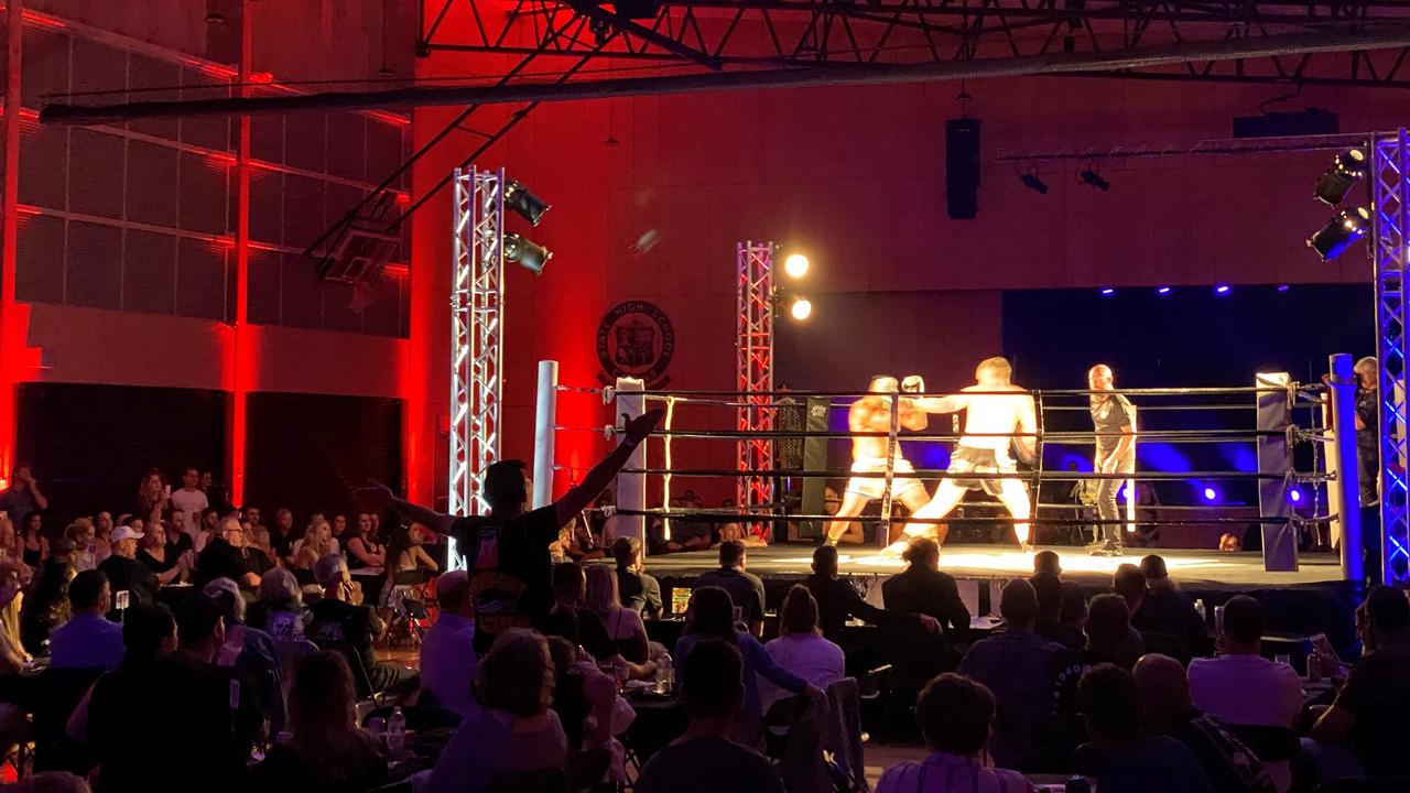 The new hall at Cairns State High School can even turn into a full boxing arena. Picture: Roger Mainwood