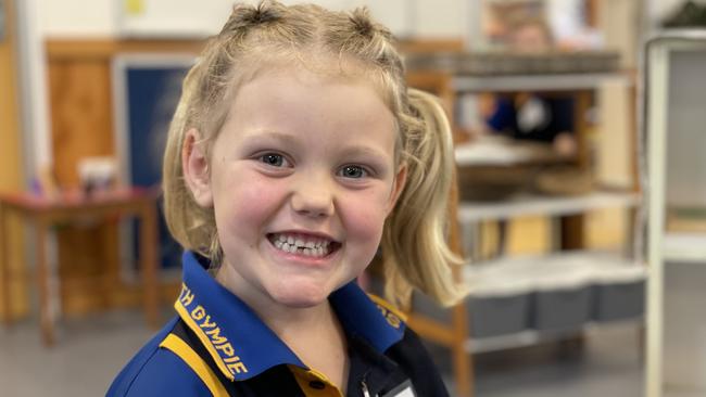 Lucy Wylie – Gympie South State School prep students on first day, Monday January 22, 2024.