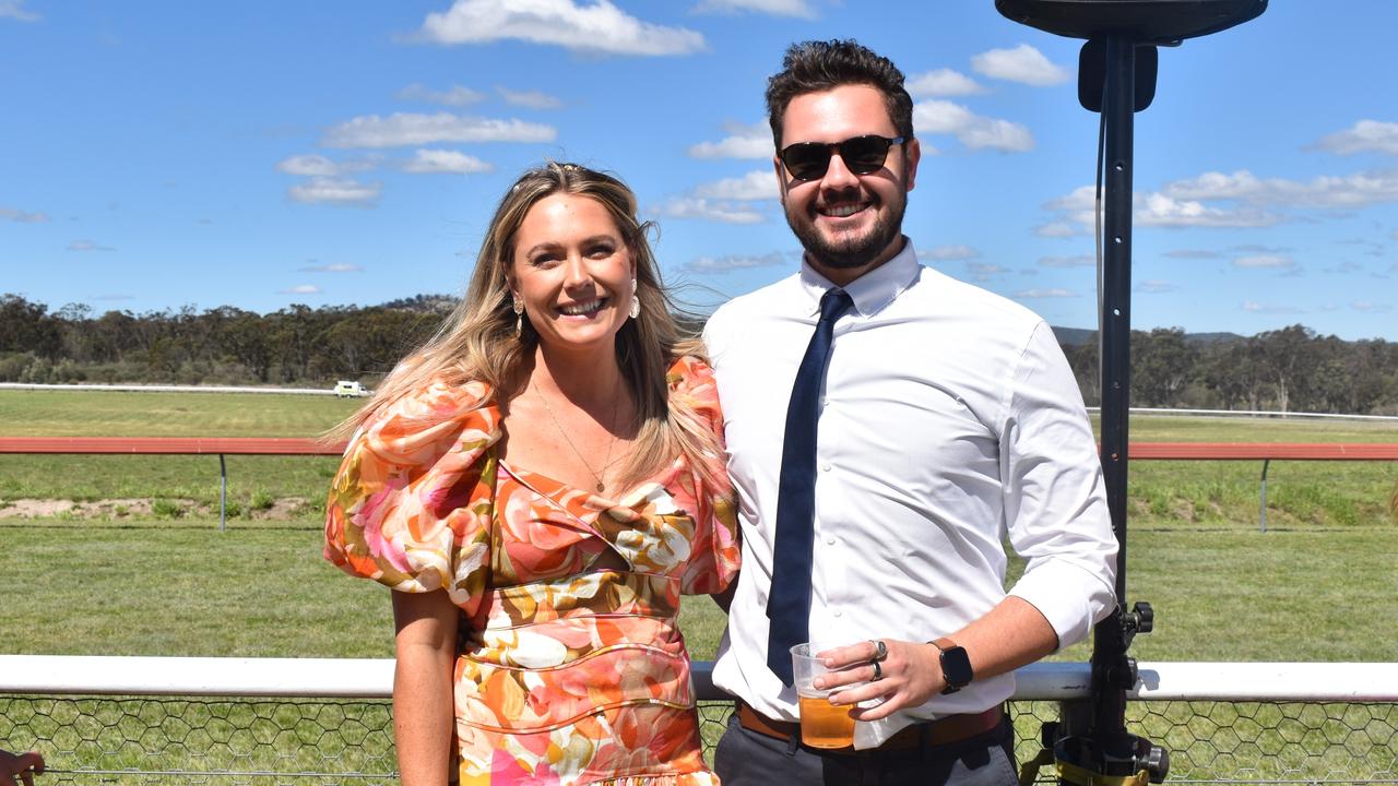 Jess Faelmann and Mitchell Paschke from Stanthorpe at the 2021 Stanthorpe Races. Photo: Madison Mifsud-Ure / Stanthorpe Border Post